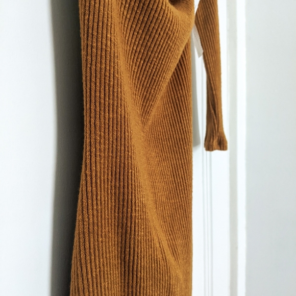 Mustard Off the Shoulder Lace Tie Up Open Back Bodycon Dress MystiqueBoutiqueNYC - Picture 6 of 8